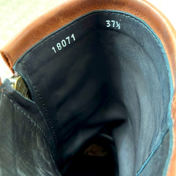 Georgina Goodman Billy Lace Up Mid Shaft Block Heel Cognac Brown Ankle Boots 6.5 - Picture 13 of 13